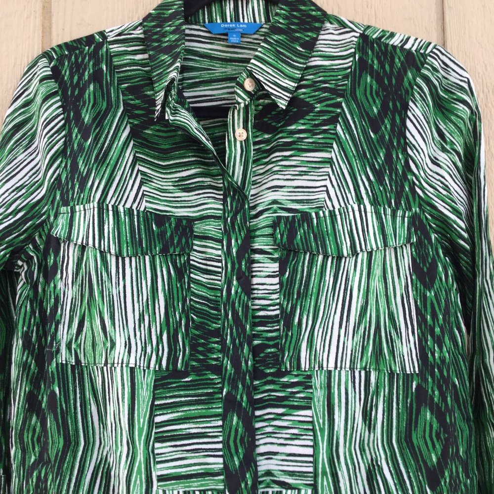 DEREK LAMB  SHIRT DRESS HIDDEN BUTTONS   size  S - Picture 6 of 9